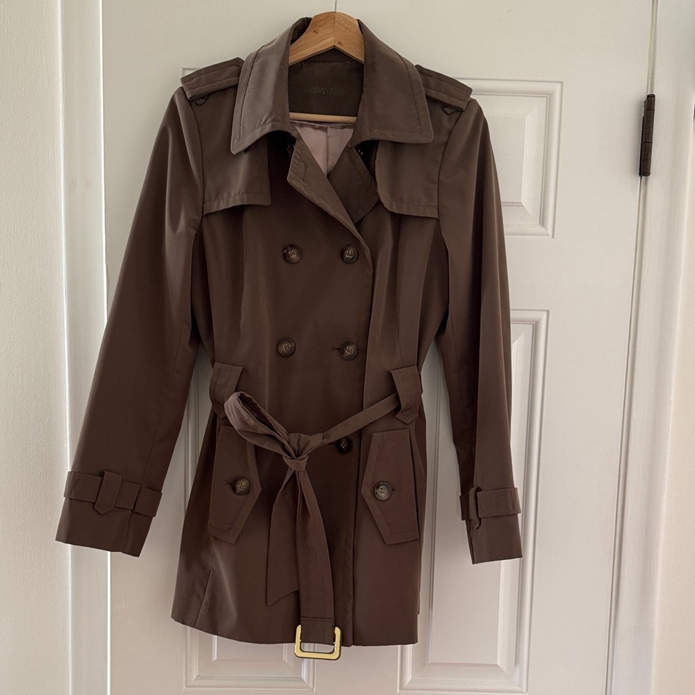 Calvin Klein Taupe Trenchcoat
